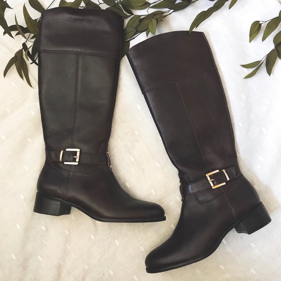 Banana Republic Shoes - Banana Republic Leather Dark Brown Riding Boots 7